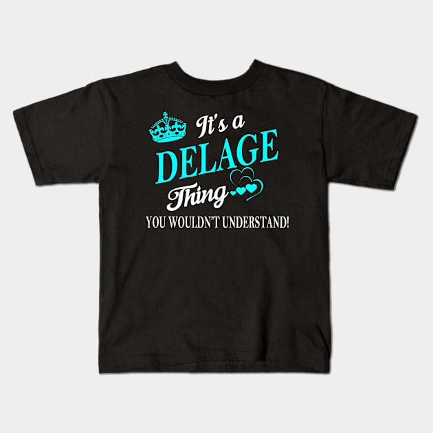 DELAGE Kids T-Shirt by Esssy